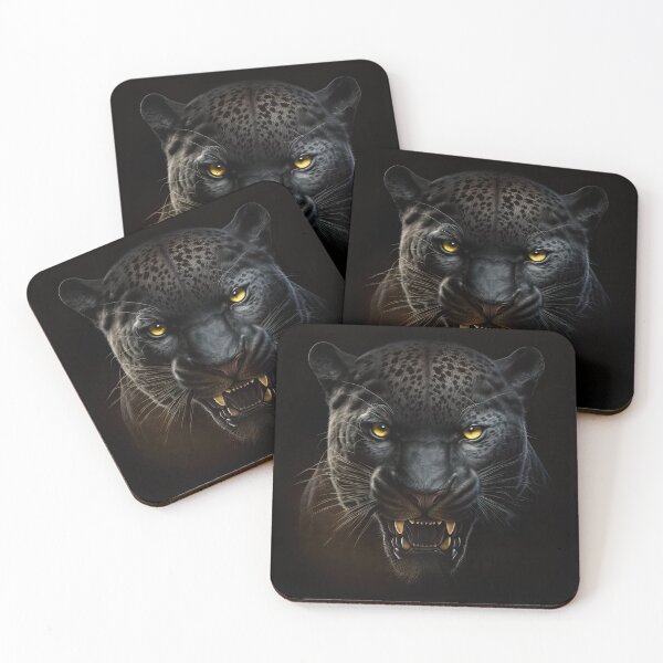 Item preview, Black Jaguar Portrait designed and sold by Digital Mindscape.