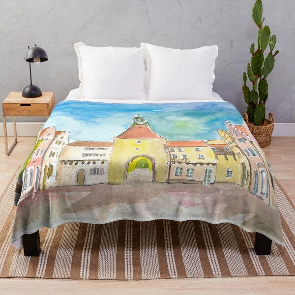 Item preview, Weiden Bavaria Lower Market Square with Gate and Medieval Houses designed and sold by artshop77.