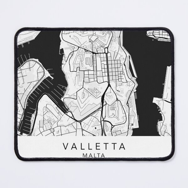 Item preview, Valletta Map Print, Valletta Map Poster, Valletta Printable, Valletta Wall Art, Valletta Map, Valletta Street Map, Map Of Valletta, Gift designed and sold by William A. McCarthy.