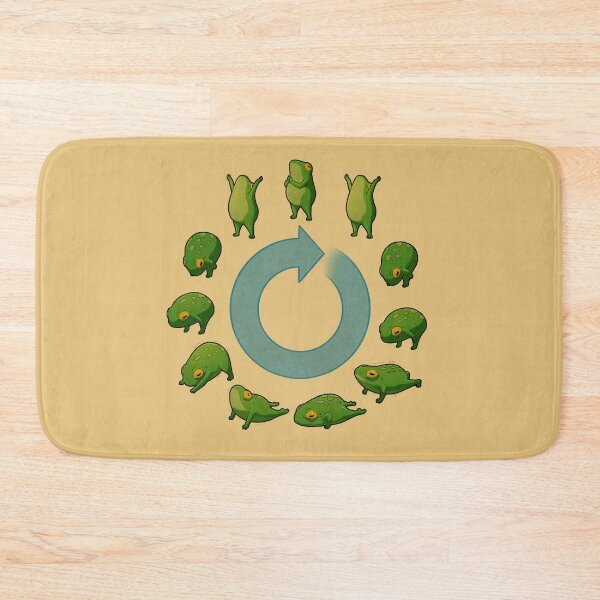 Item preview, Yoga Frog Sun Salutation designed and sold by DingHuArt.