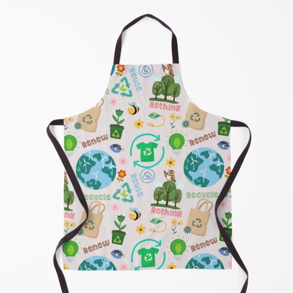 Item preview, Recycle Reuse Renew Rethink pattern designed and sold by PositiveIdeas.