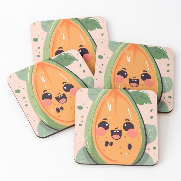 Item preview, Cute Kawaii Papaya Design for Fruit Lovers designed and sold by TrendyArtInk.