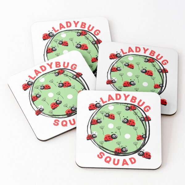 Item preview, Ladybug Squad - Funny Ladybug and Flower Pattern for Children's Clothing and Decor designed and sold by GalleryNora.