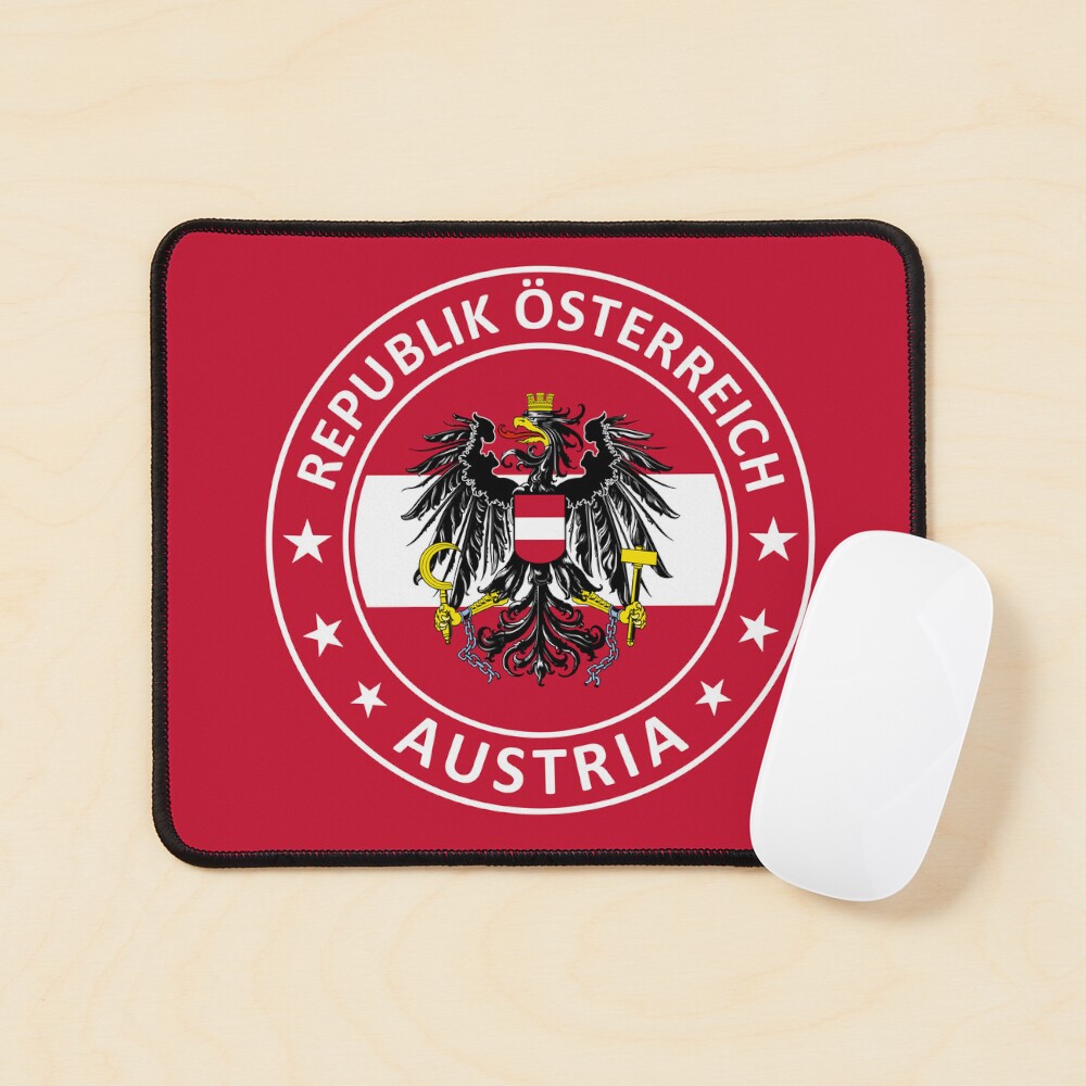 Autocollant Vinyle Blason Autrichien (Austria) | 50mm X 4 | Décoration Sticker