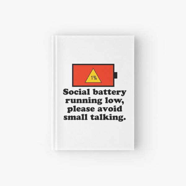 Item preview, Social battery running low, please avoid small talking. designed and sold by keilamariadesig.