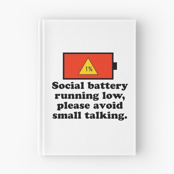 Item preview, Social battery running low, please avoid small talking. designed and sold by keilamariadesig.