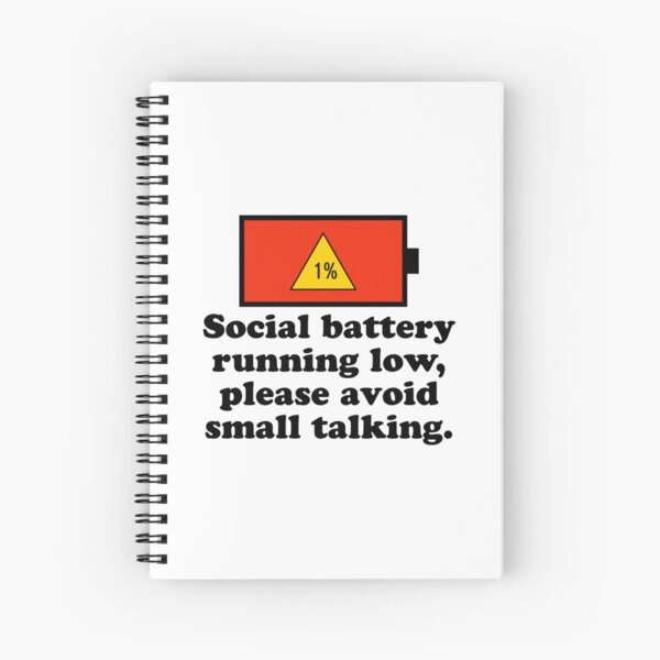 Item preview, Social battery running low, please avoid small talking. designed and sold by keilamariadesig.