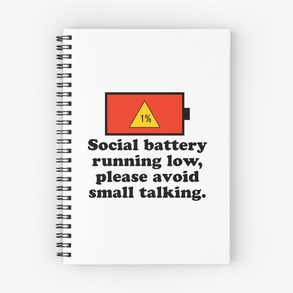 Item preview, Social battery running low, please avoid small talking. designed and sold by keilamariadesig.