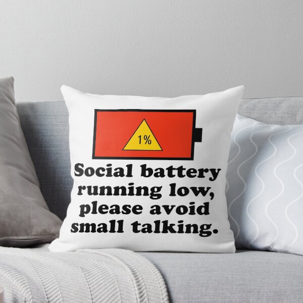 Item preview, Social battery running low, please avoid small talking. designed and sold by keilamariadesig.