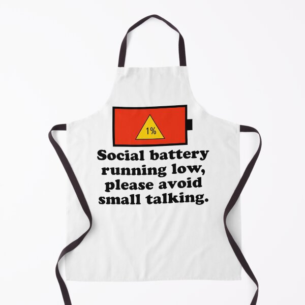 Item preview, Social battery running low, please avoid small talking. designed and sold by keilamariadesig.