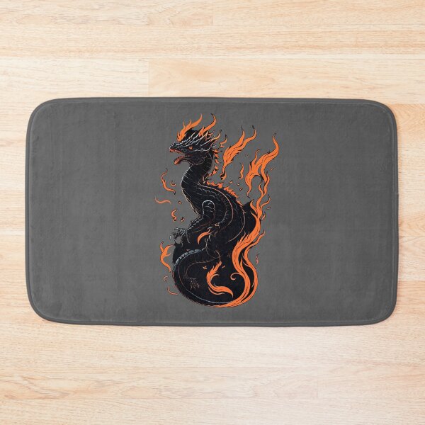Item preview, Flaming Black Fire Dragon designed and sold by Itaya Art.