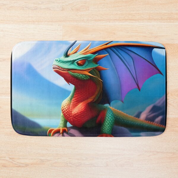 Item preview, Baby Rainbow Dragon Scenic Background designed and sold by dragynrain.