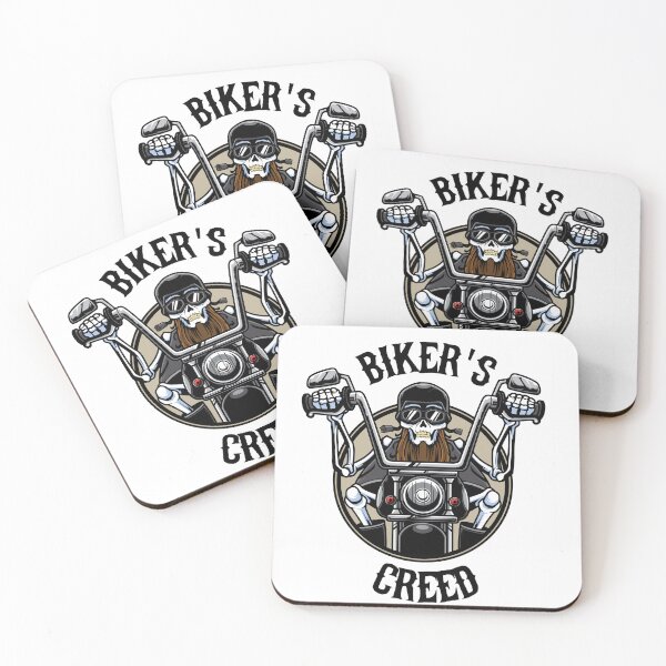 Item preview, Biker's Creed Skeleton on a Motorcycle designed and sold by BikersIslandTM.