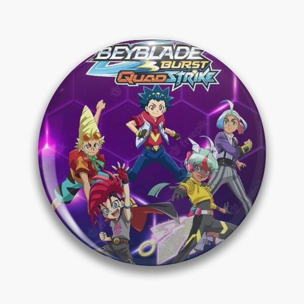 Aperçu de l'œuvre Affiche de la toupie Beyblade Burst QuadStrike créée et vendue par AyushTuber.