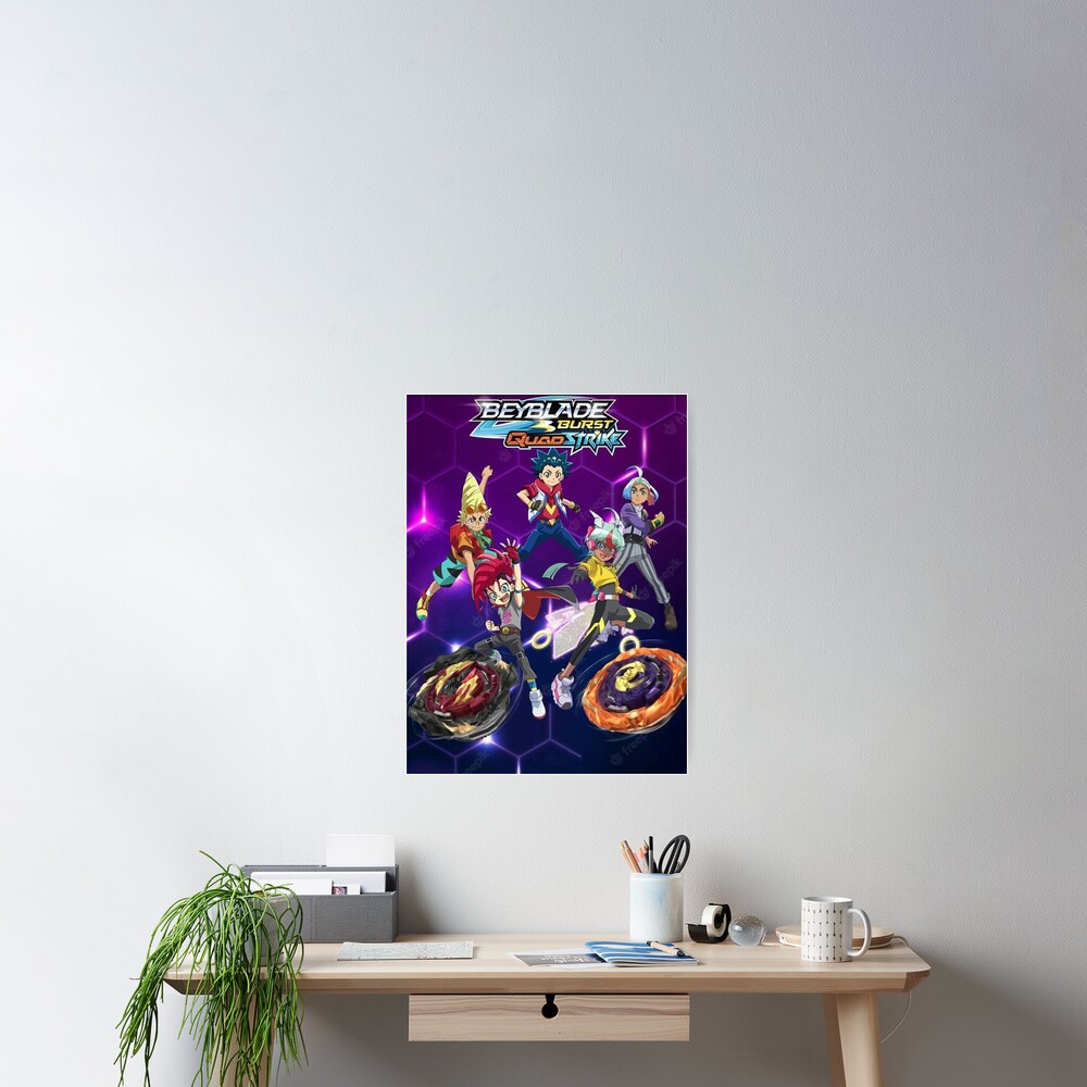 Beyblade Burst QuadStrike Logo  Art Print for Sale by AyushTuber