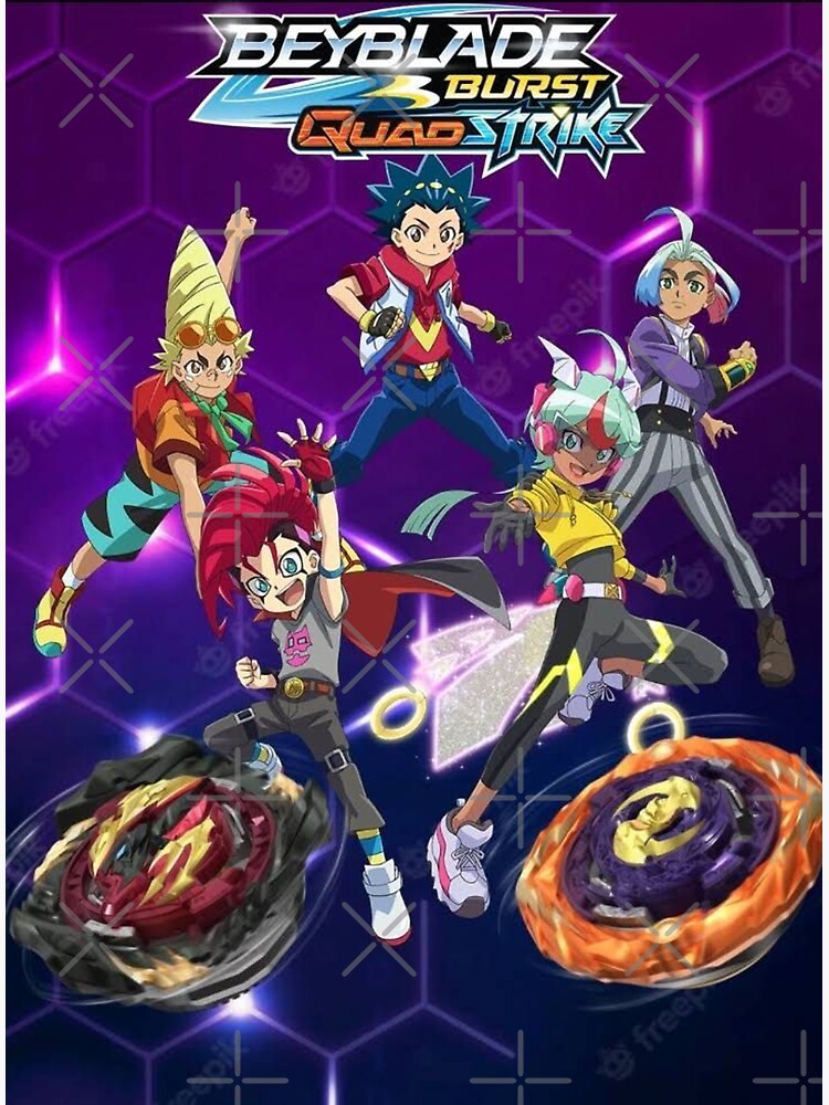 Beyblade Burst QuadStrike Poster Magnet for Sale by AyushTuber