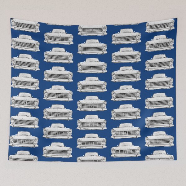 Item preview, Hillman Super Minx 1960s classic car monochrome designed and sold by soitwouldseem.