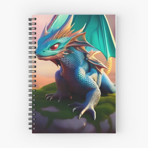 Item preview, Cyan, Blue, and Gold Winged Baby Dragon designed and sold by dragynrain.