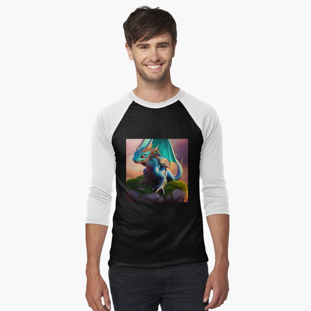 Item preview, Baseball ¾ Sleeve T-Shirt designed and sold by dragynrain.