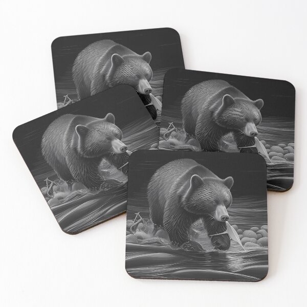 Item preview, Pencil drawn Black bear High Quality Black and White Design designed and sold by Pencil-Art.