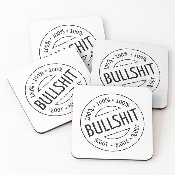 Item preview, 100% Bullshit Stamp (Black) designed and sold by MrFaulbaum.