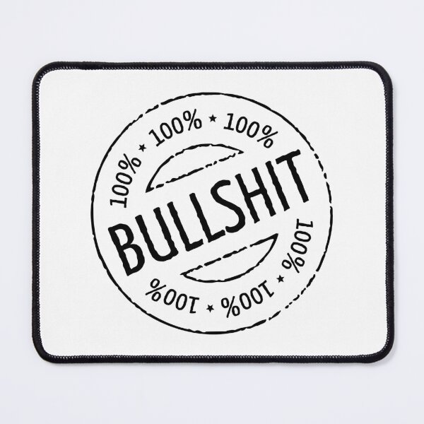 Item preview, 100% Bullshit Stamp (Black) designed and sold by MrFaulbaum.