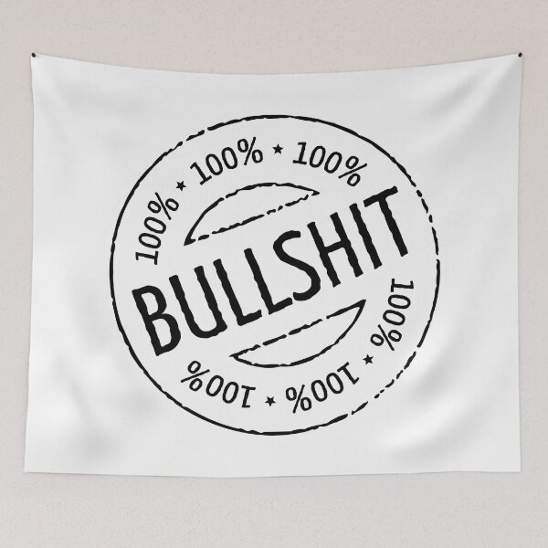 Item preview, 100% Bullshit Stamp (Black) designed and sold by MrFaulbaum.