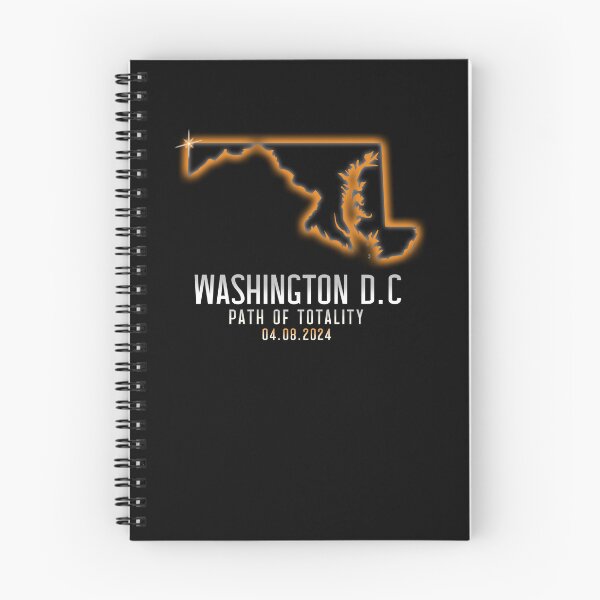 Item preview, Washington DC Path Of Totality 4.8.24 Total Solar Eclipse Gear designed and sold by DynamicDesign.