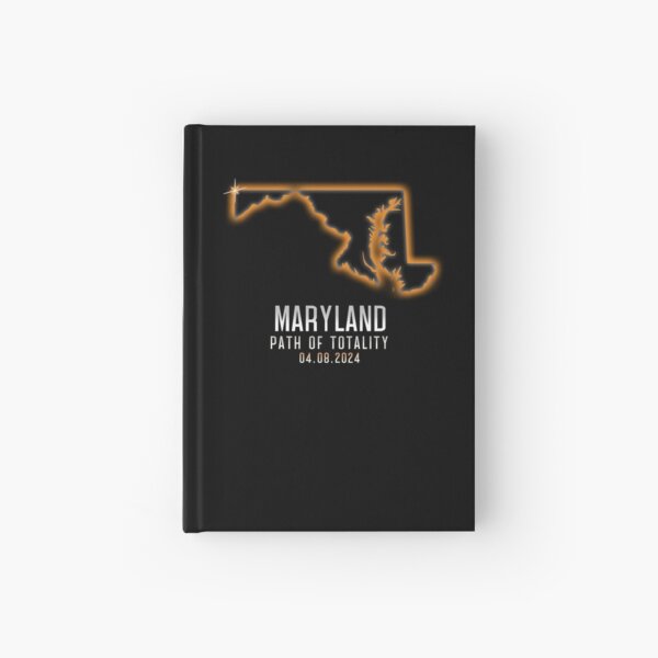 Item preview, Maryland Map Path Of Totality 4.8.24 Total Solar Eclipse Gear designed and sold by DynamicDesign.