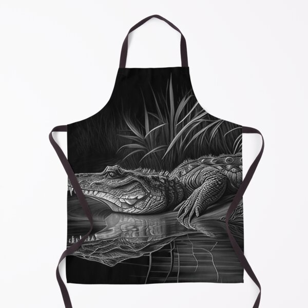 Item preview, Pencil drawn Crocodile High Quality Black and White Design designed and sold by Pencil-Art.