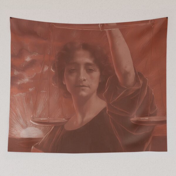 Artikelvorschau, Lucien Lévy-Dhurmer, Gerechtigkeit, 1906 entworfen und verkauft von NouveauEra.