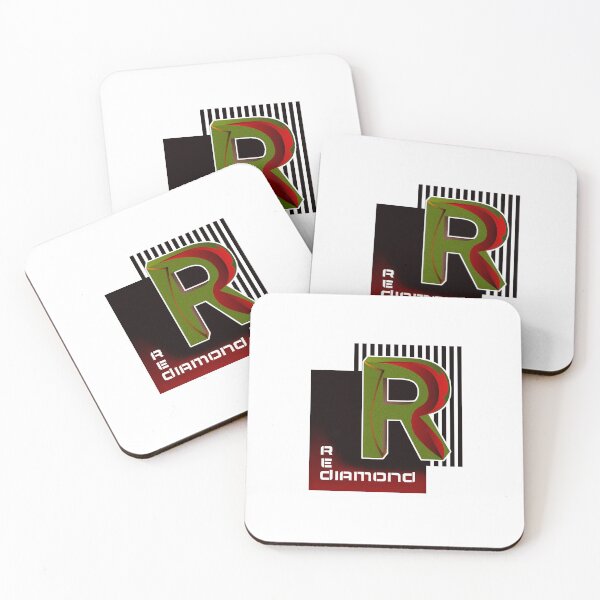 Item preview, A large letter R on black and black stripes background designed and sold by Bigrow.