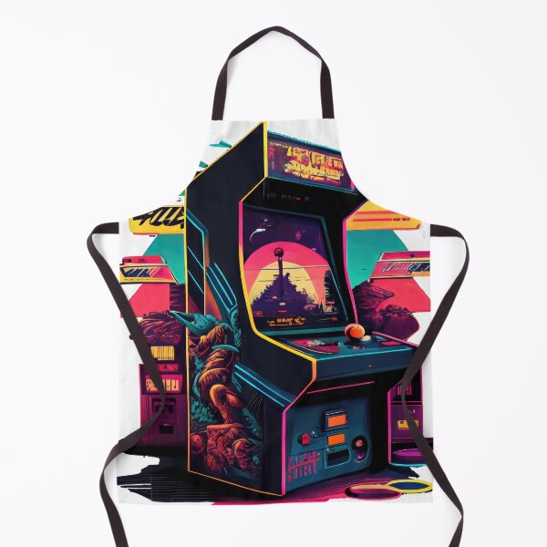 Item preview, Arcade game machine, vintage style 80's designed and sold by CanyonGarageArt.