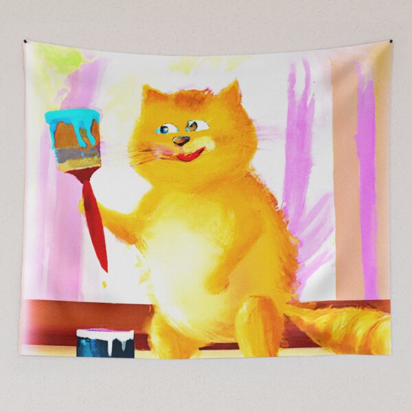 Item preview, Feline Painter Art Design. Buy Now designed and sold by Health And Fitness Posts e-Store.