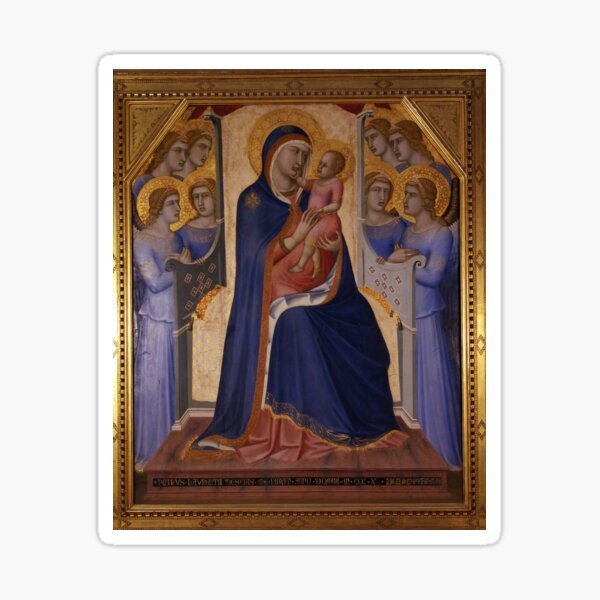 Item preview, Madonna and child enthroned with angels designed and sold by SPAVVAS.