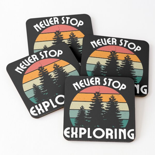 Item preview, Never Stop Exploring - White Text designed and sold by ziggythebard.
