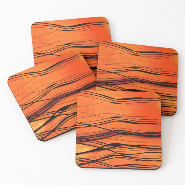 Item preview, Red Life Lines Contemporary Abstract Art designed and sold by Sharon Cummings Art.