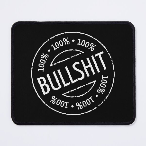 Item preview, 100% Bullshit Stamp (White) designed and sold by MrFaulbaum.