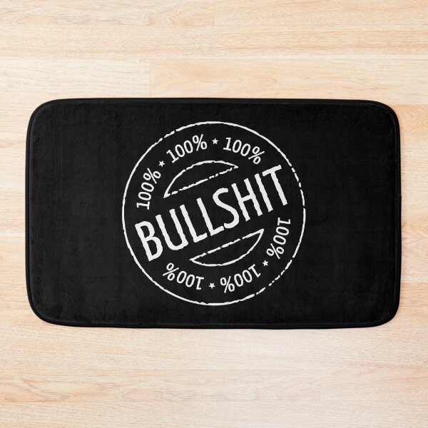 Item preview, 100% Bullshit Stamp (White) designed and sold by MrFaulbaum.