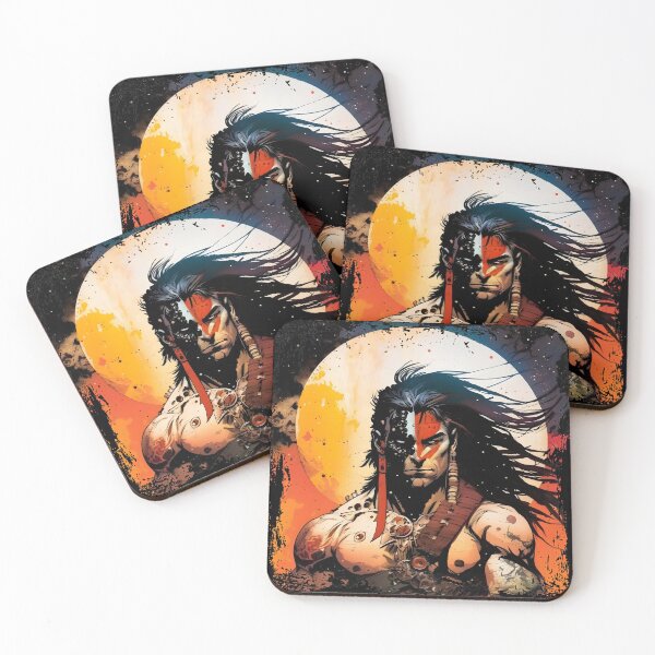 Item preview, Proud Indian warrior fighting in comic style designed and sold by MLArtifex.