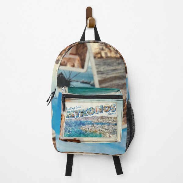 Artikelvorschau, Grüße aus Mykonos in Griechenland Vintage-Stil Retro-Souvenir entworfen und verkauft von DeveloperProp0.