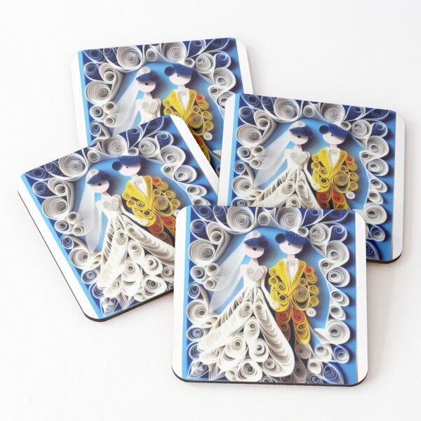 Item preview, Wedding Picture Quilled Art (PHOT not real 3D) designed and sold by HanaiPrint.