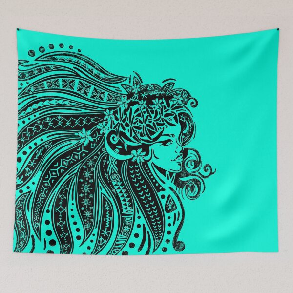 Item preview, Polynesian Dancer Hawaiian Hula - Samoan With Halftone Distressing designed and sold by sunnthreads.