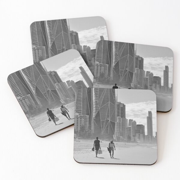 Item preview, Coastal cityscape in  black and white designed and sold by iam01110011.
