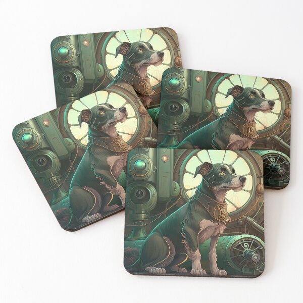 Item preview, Space Dog Mode On in Green Futuristic backdrop designed and sold by Tatsme.