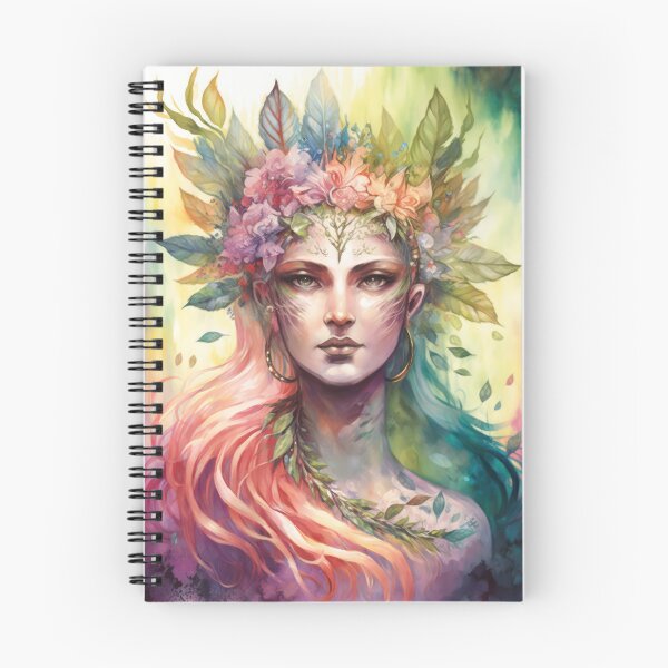 Item preview, Colorful Goddess - Surreal Witchy Fairy Woman designed and sold by MoonBohemian.