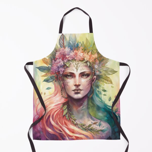 Item preview, Colorful Goddess - Surreal Witchy Fairy Woman designed and sold by MoonBohemian.