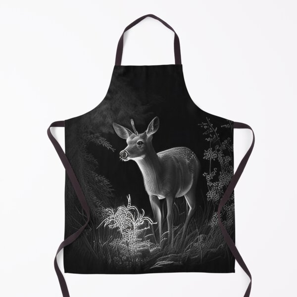 Item preview, Pencil drawn Deer High Quality Black and White Design designed and sold by Pencil-Art.