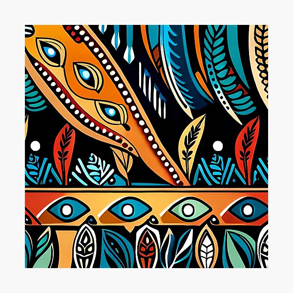 Aperçu de l'œuvre Art Africain Impression Batik 7 créée et vendue par Gaurav Garg.