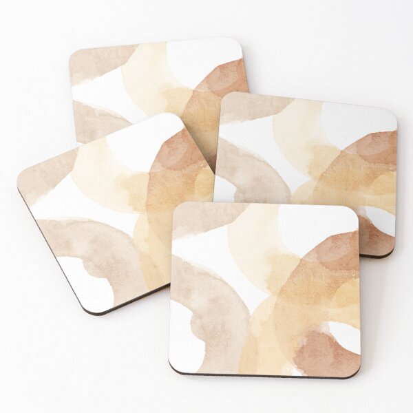 Item preview, Abstract Neutral watercolor circles designed and sold by Miss-Belle.